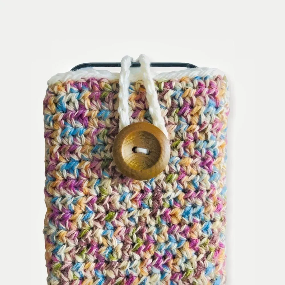 Boutique Hand Crafted Crochet iPhone Cover Multi Color Size iPhone 11 12 13